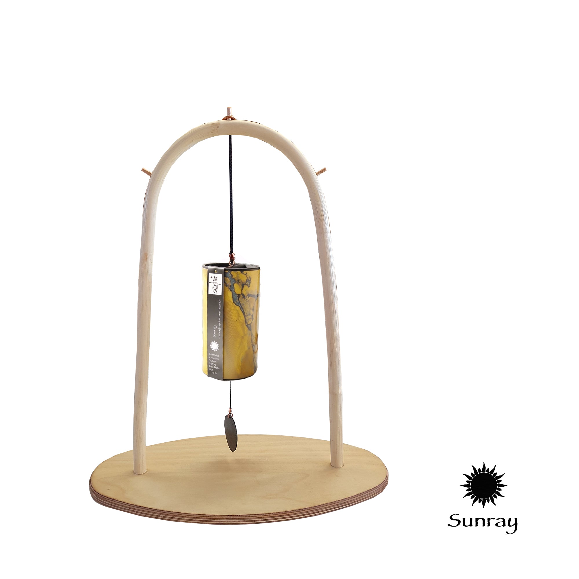 Zaphir Scacciaspiriti Sunray - Campana Del Vento Con 8 Lame, Suono Dolce, Per Esterni E Meditazione